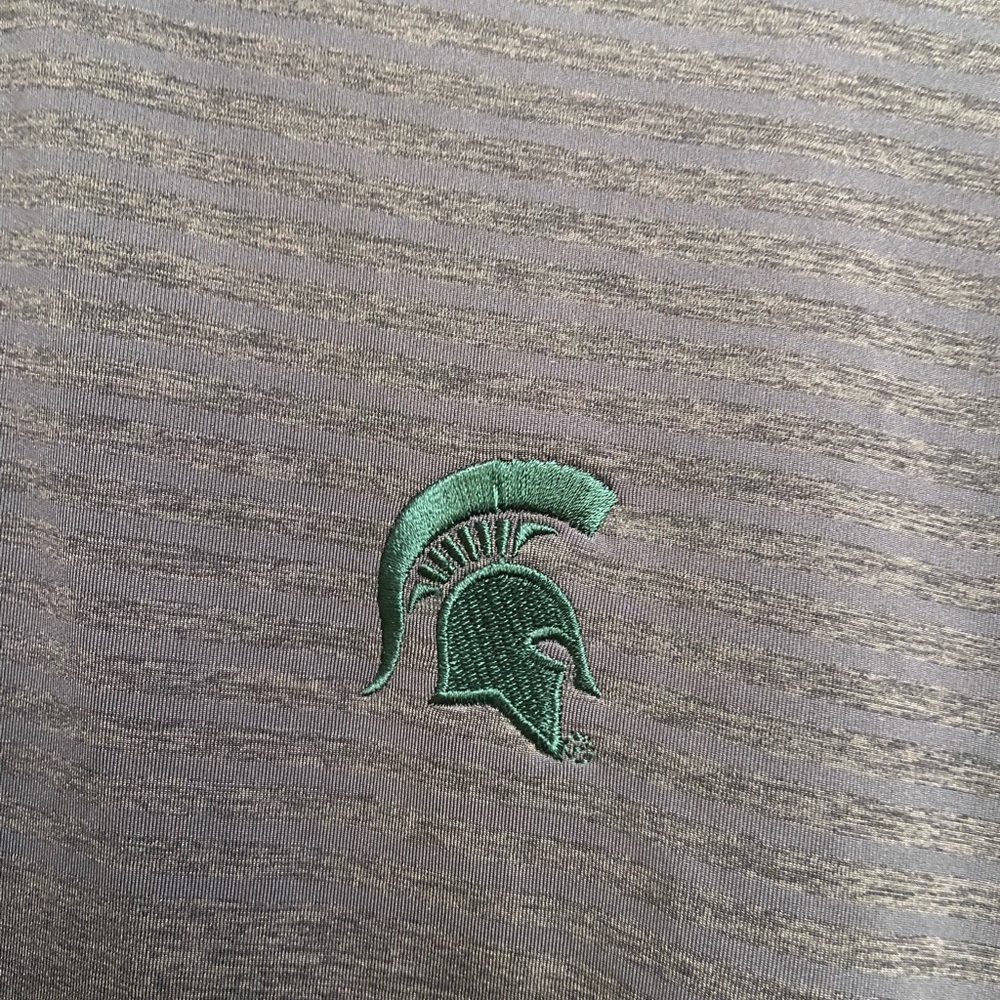 Peter Millar Michigan State Polo Size XL - Gray - Picture 3 of 4
